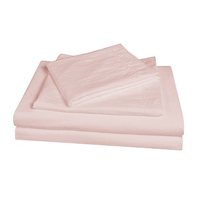 Swift Home Microfiber Washed Crinkle Duvet Cover Set
