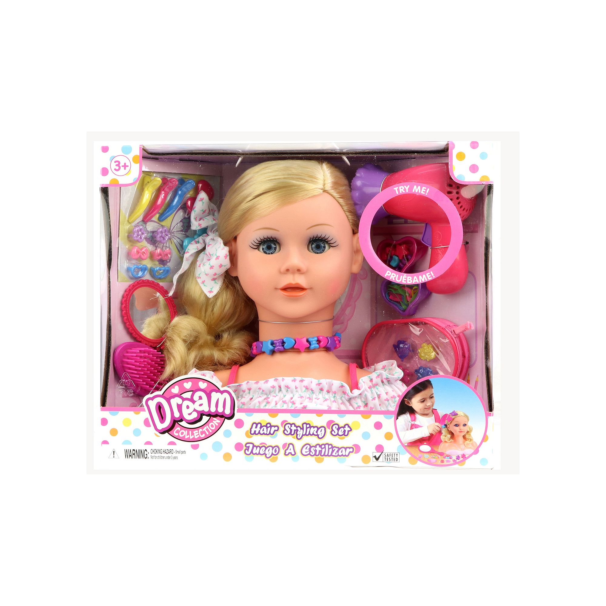 Gi-Go Toys Dream Collection Styling Head Play Set, Multi