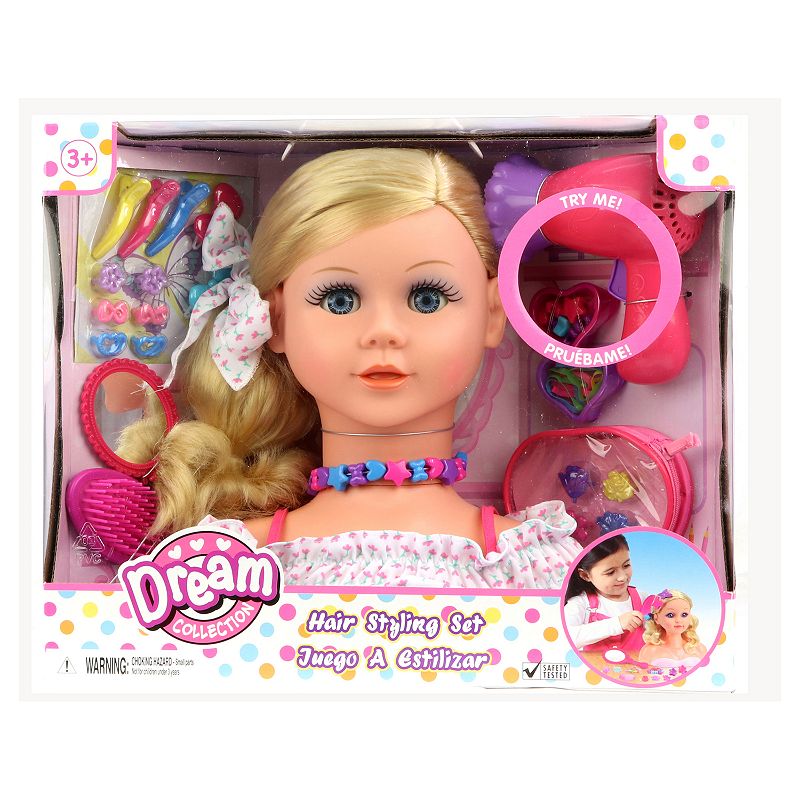 Gigo Dream Collection Styling Head Play Set, Multicolor