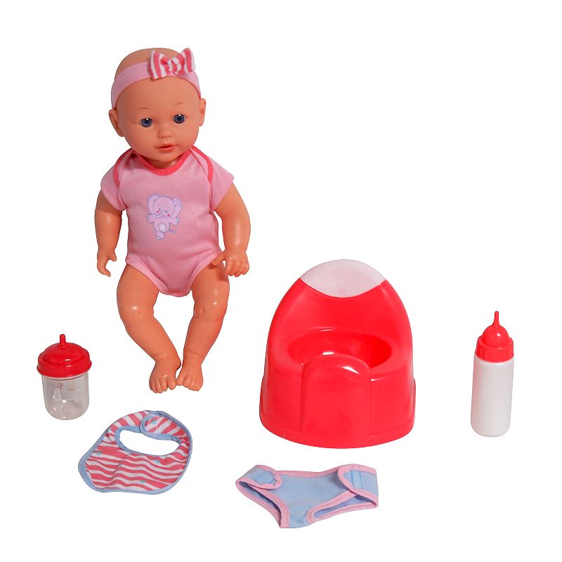 Gigo Drink & Wet Baby Doll Training Potty Set, Multicolor