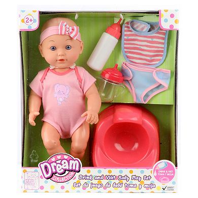 Gigo Drink & Wet Baby Doll Training Potty Set