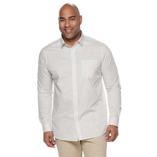 Big & Tall Apt. 9® Regular-Fit HEIQ Performance Button-Down Shirt