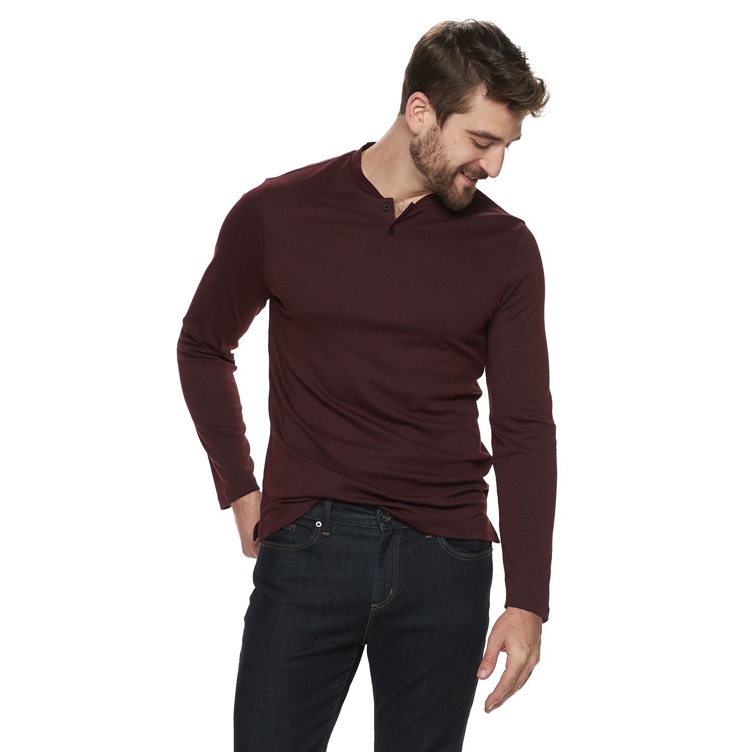 slim fit henley