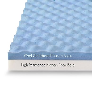 Hotel Laundry 3in Gel Memory Foam Mattress Topper with Cover