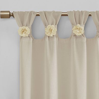 Madison Park Embellished Floral Window Curtain