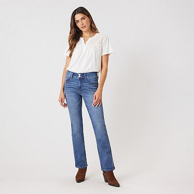Women's Angels Forever Young Curvy Mid-Rise Bootcut Jeans