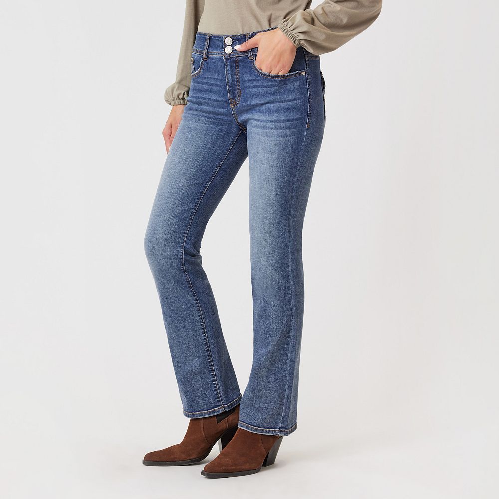 Women's Angels Forever Young Curvy Mid-Rise Bootcut Jeans - Main Image