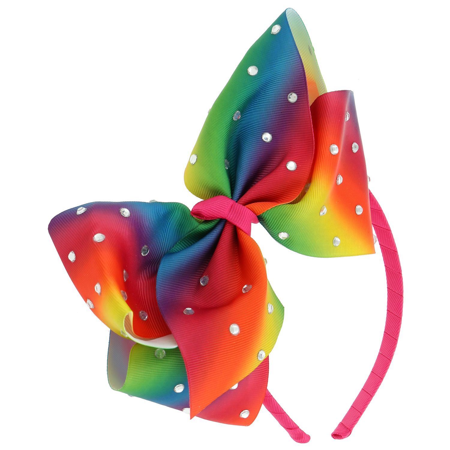 rainbow bow headband