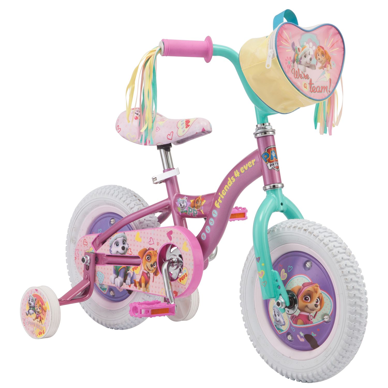 paw patrol bicycle with training wheels