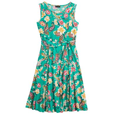 Women's Nina Leonard Print Midi Dress