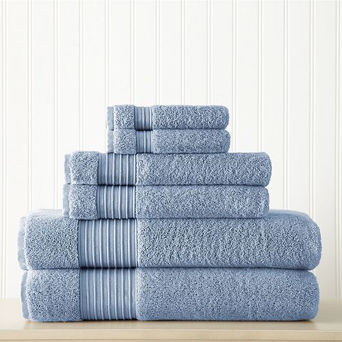 Allure 6pack Lifestyle Turkish Cotton Bath Towel Set