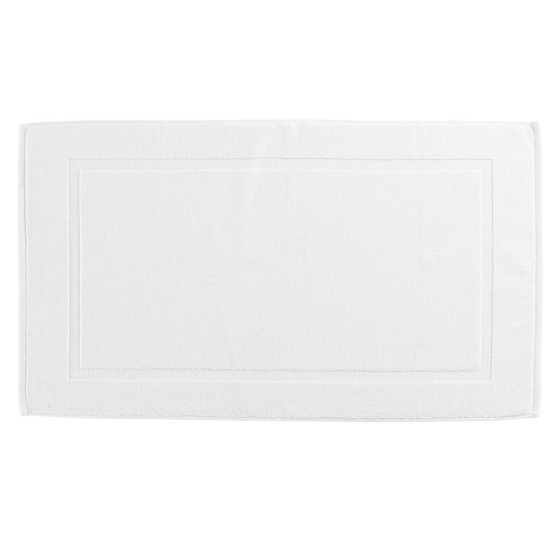 Cassadecor Signature Cotton Tubmat, White, 20X34
