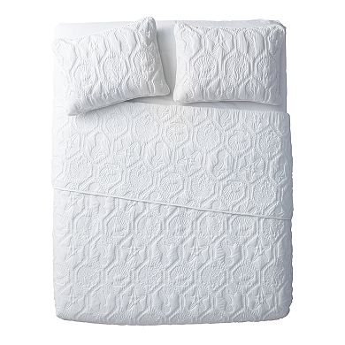 VCNY Home Shore Embossed Quilt Set