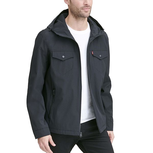 Men's Levi's Arctic Cloth Hooded Rain Jacket