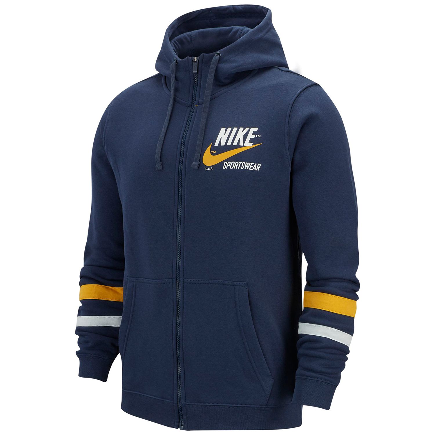 nike club fleece full zip hoodie