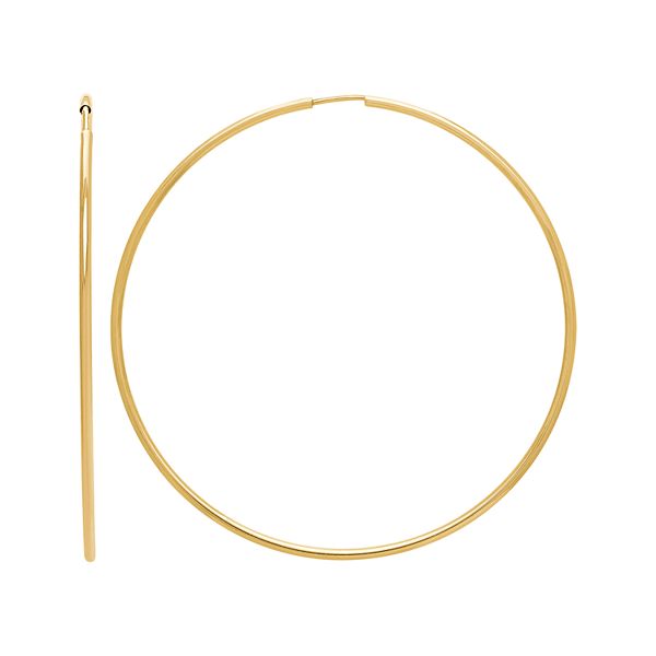 Everlasting Gold 14k Gold Hoop Earrings