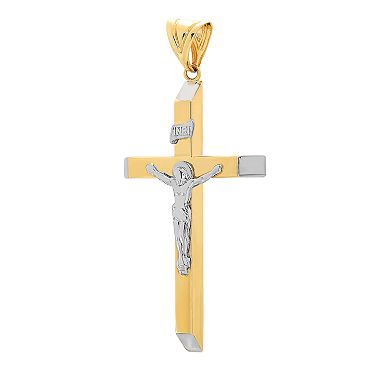 Everlasting Gold 10k Gold Crucifix Charm