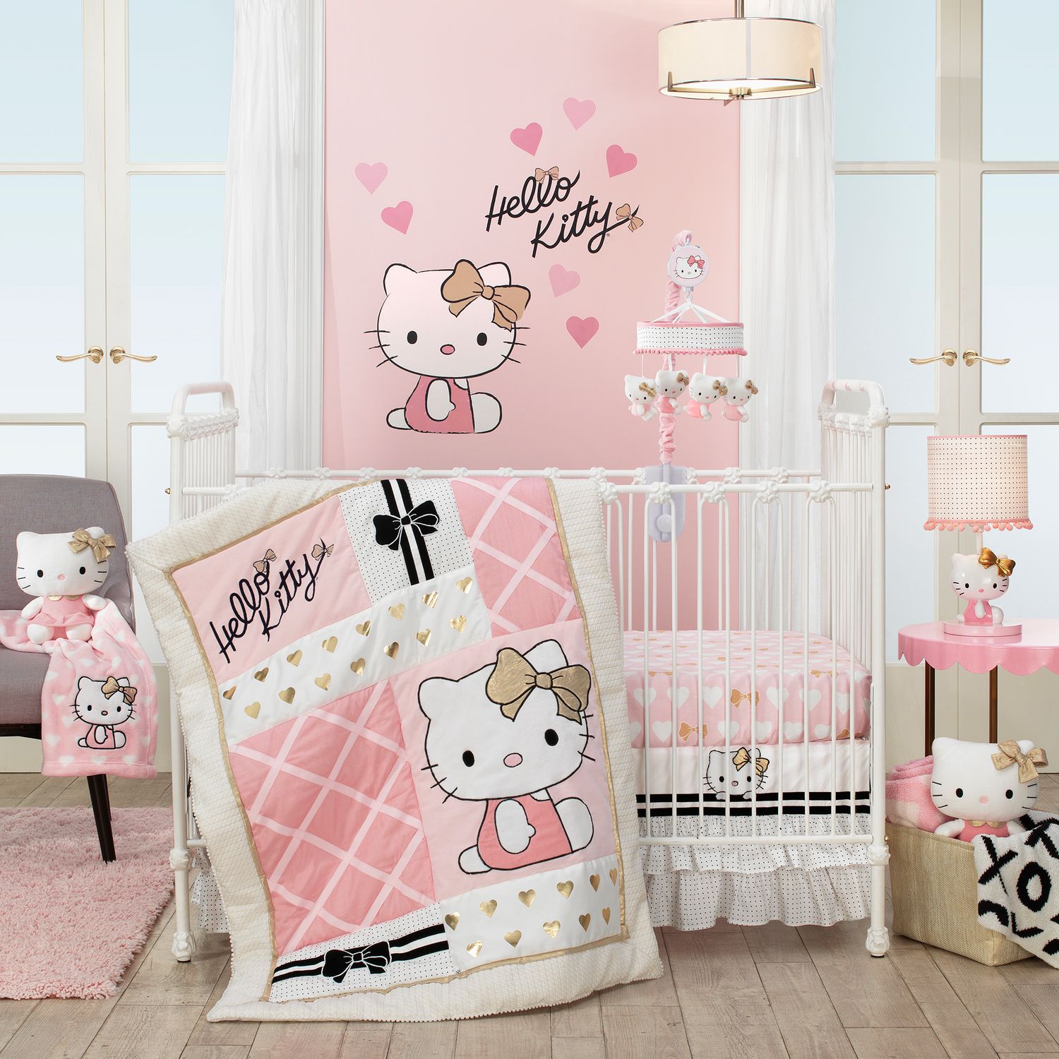 lambs and ivy 3 piece crib set