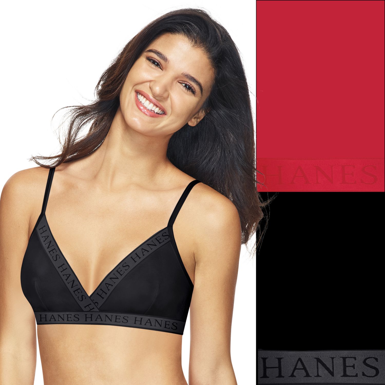 hanes cotton bralette