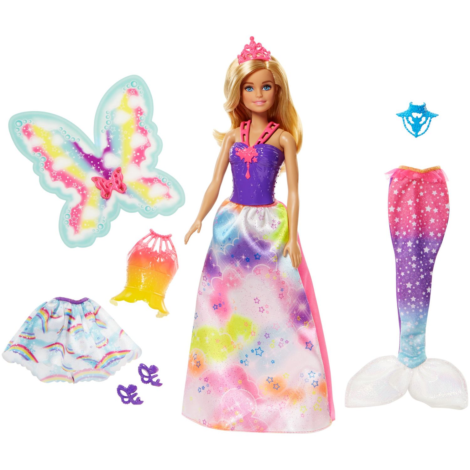 barbie fairytale dress up doll