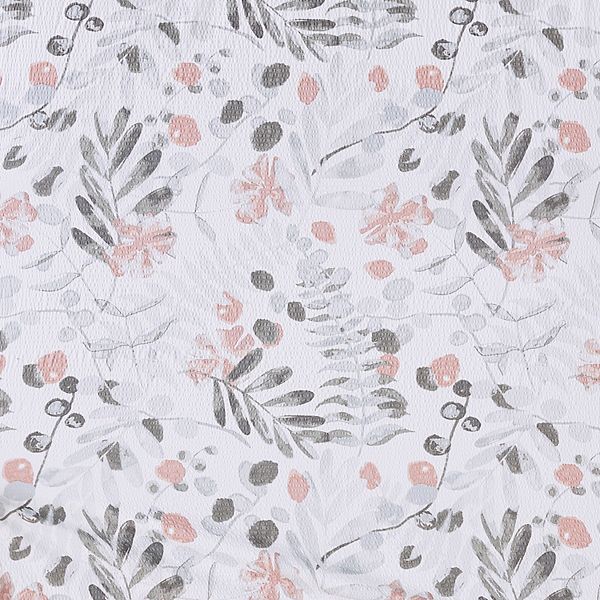 Madison Park Lyla Seersucker Botanical Print Shower Curtain