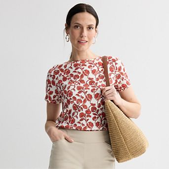 Women's Croft & Barrow® Essential V-Neck Tee