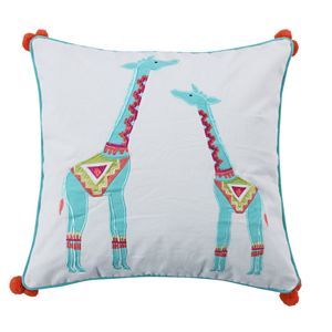 Mina Victory Giraffe Outdoor Throw Pillow