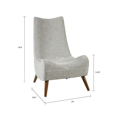 INK+IVY Noe Elegant Curves Accent Chair