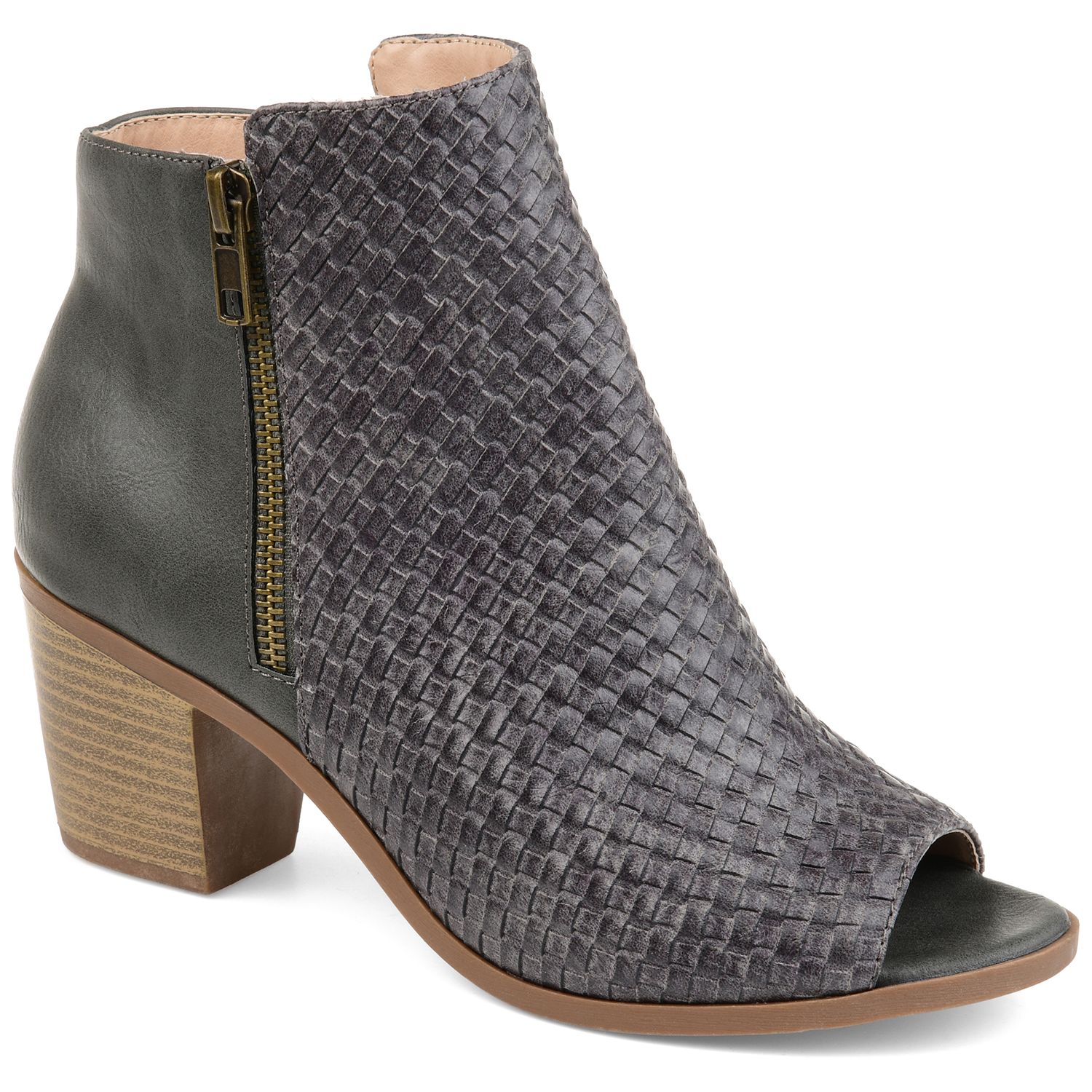 kohls peep toe booties