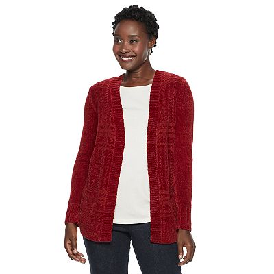 Women's chenille cardigan sweaters sales