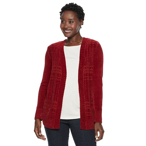 Kohls on sale chenille cardigan