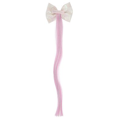 Girls 4-16 Elli by Capelli Mermaid Bow & Hair Extension Hair Clip