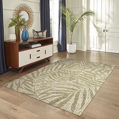 Liora Manne Savannah Olive Branches Wool Rug