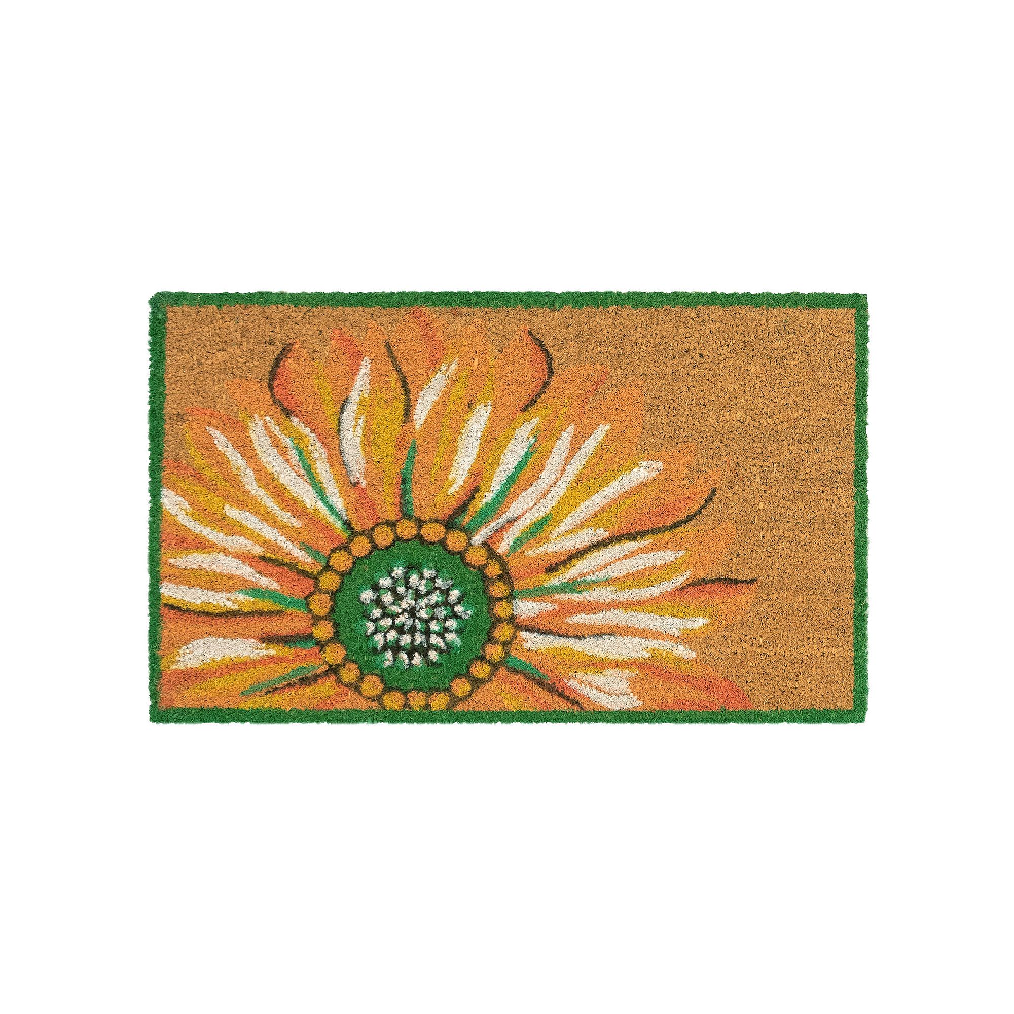 Liora Manne Natura Sunflower Indoor Outdoor Coir Doormat - 18 x 30, Yel