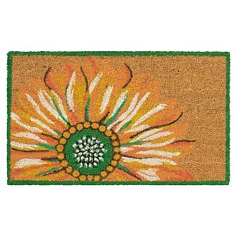 Liora Manne Natura Sunflower Indoor Outdoor Coir Doormat - 18'' x 30''