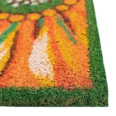 Liora Manne Natura Sunflower Indoor Outdoor Coir Doormat - 18'' x 30''