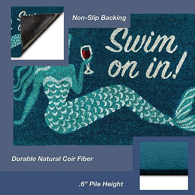 Liora Manne Natura Swim On In Indoor Outdoor Coir Doormat - 18'' x 30''