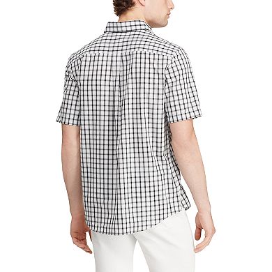 Men's Chaps Classic Fit Short Sleeve Easy Care Button-Down Shirt