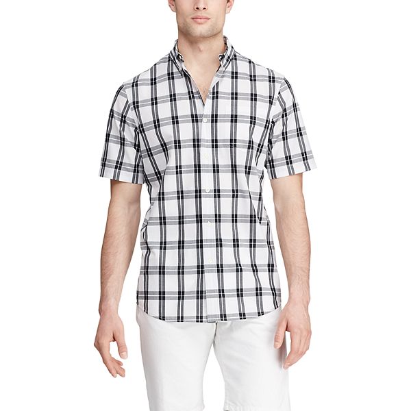 Men's Chaps Classic Fit Short Sleeve Easy Care ButtonDown Shirt