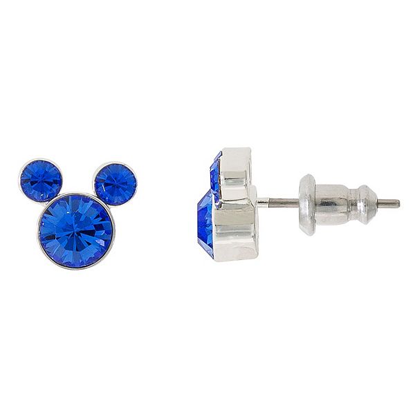 Disney’s Mickey Mouse Birthstone Crystal Stud Earrings
