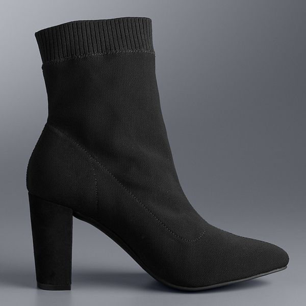 Simply vera vera wang pintail outlet women's high heel ankle boots