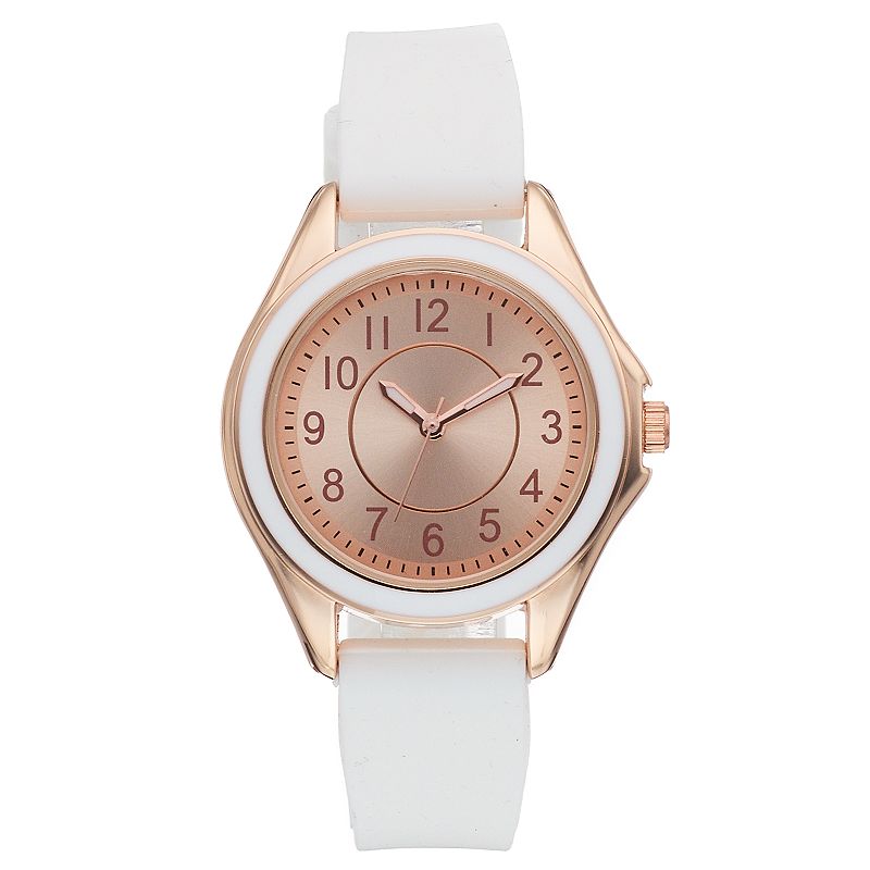 Womens White Silicone Watch