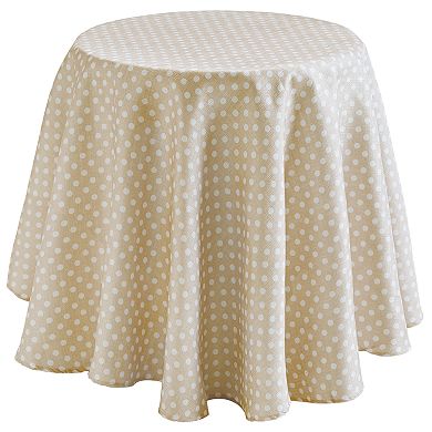 Celebrate Together™ Spring Neutral Polka-Dot Tablecloth