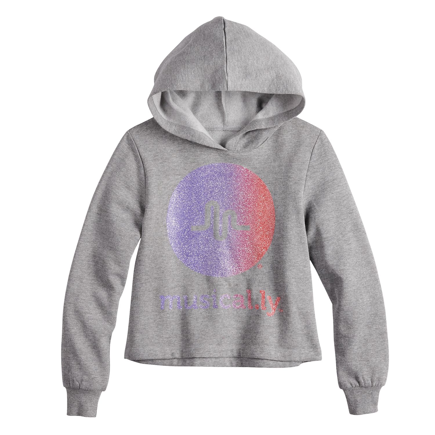 long sleeve cropped hoodie