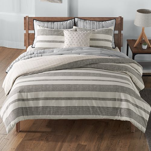 Sonoma Goods For Life Farmhouse Stripe Comforter And Sham Set