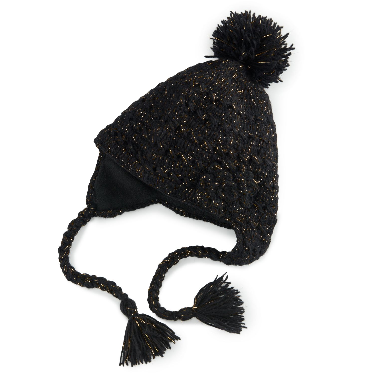 wool pom pom hat