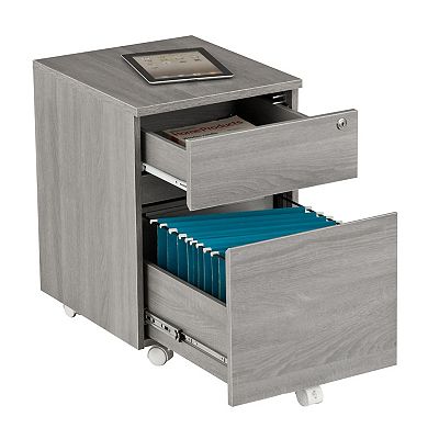 Techni Mobili Rolling 2-Drawer Filing Cabinet