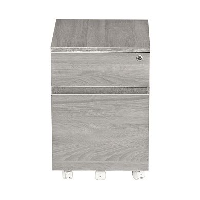 Techni Mobili Rolling 2-Drawer Filing Cabinet