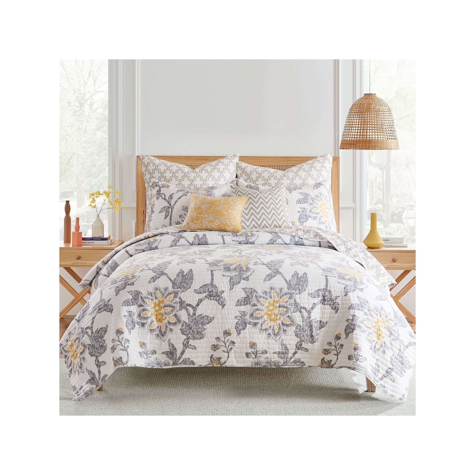 Levtex Home Reverie Quilt Set, Gray