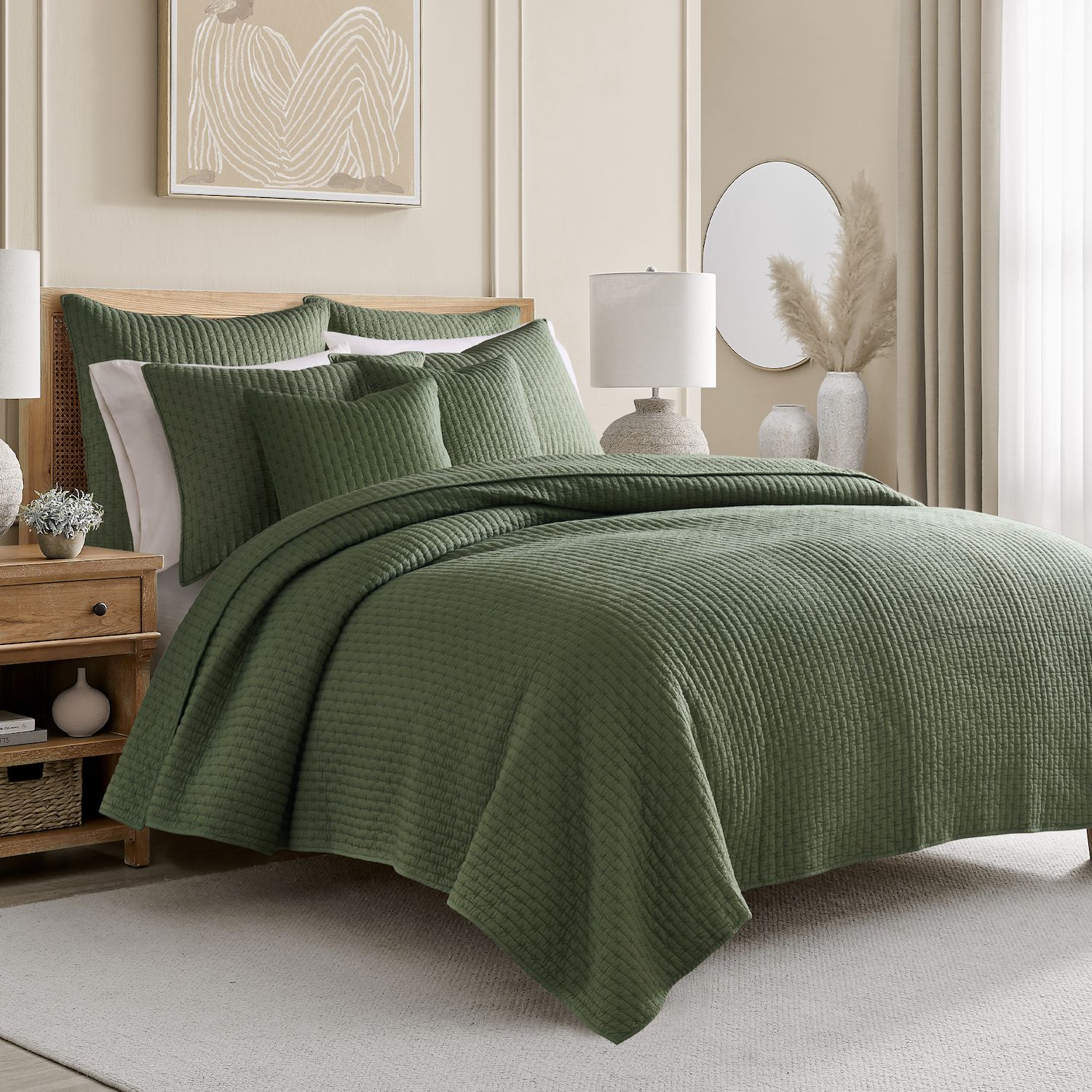 Levtex Home Cross Stitch Quilt Set display picture 1